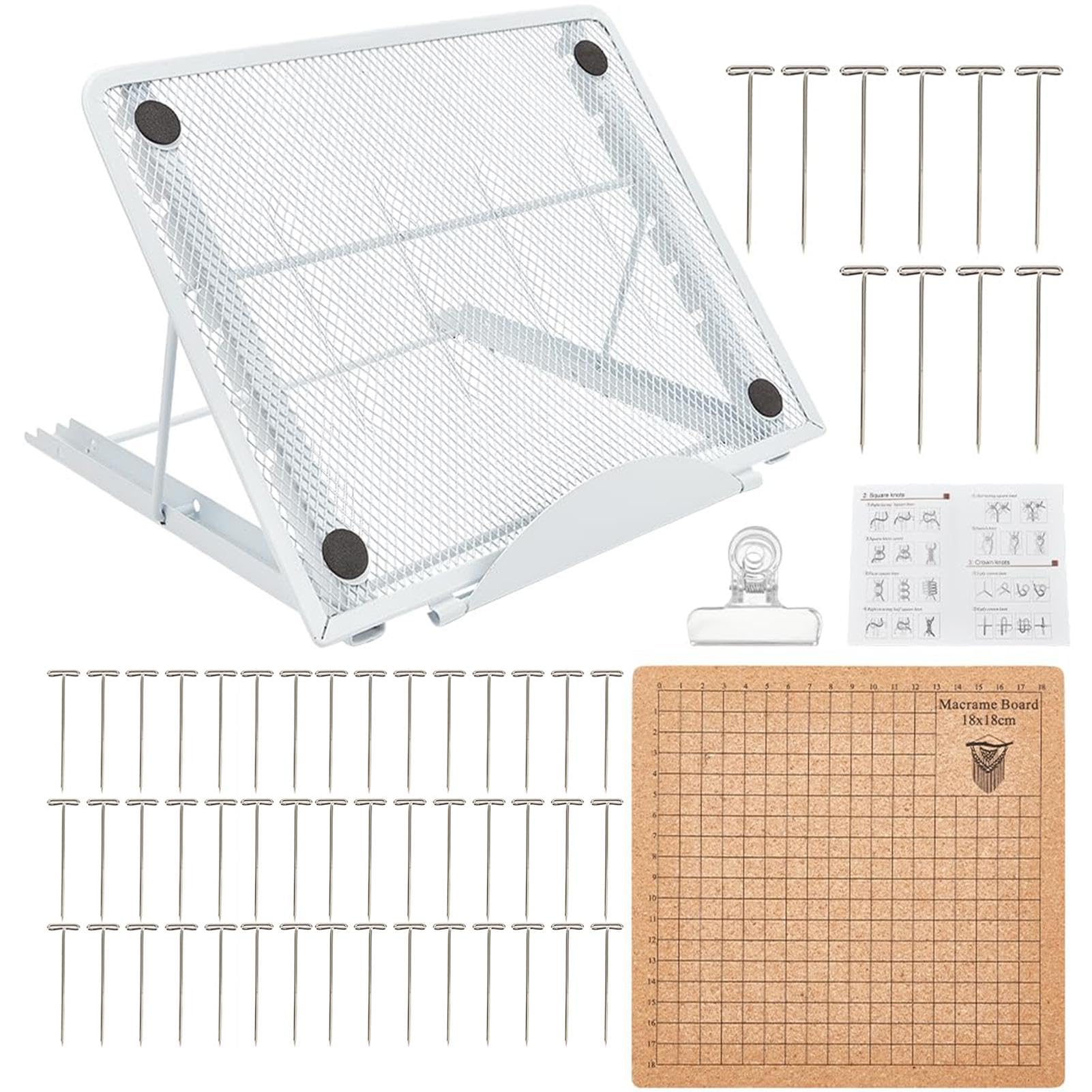 Amazon.co.jp: Onuuzivl マクラメボードとスタンドキット、マクラメ